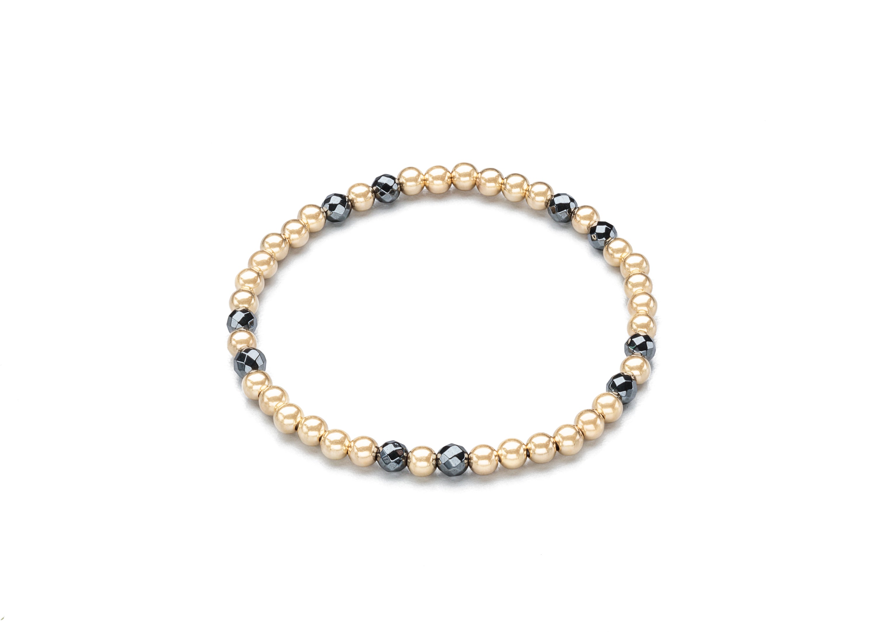 Cord Bracelets, Hematite and Gold (Click to View All)