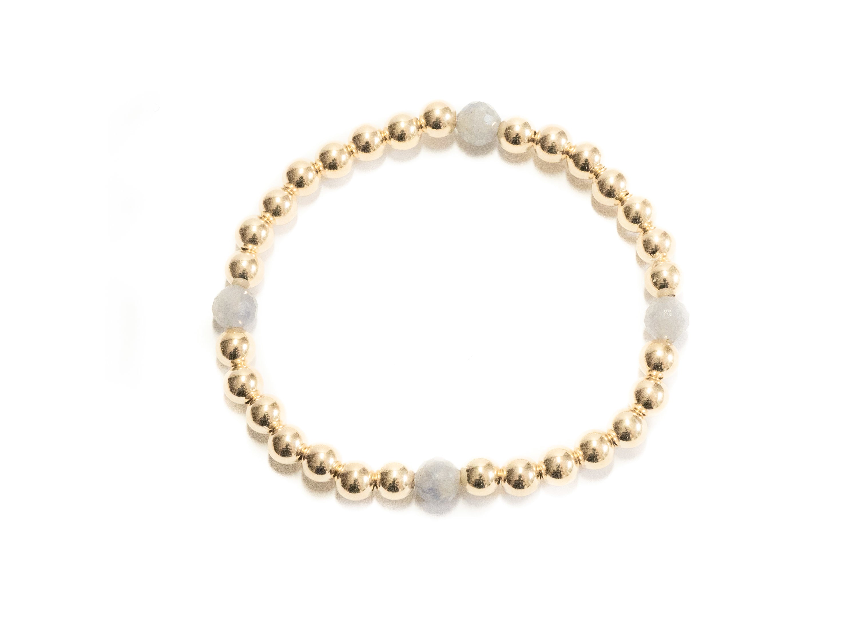 Cord Bracelets, Gold With Semiprecious