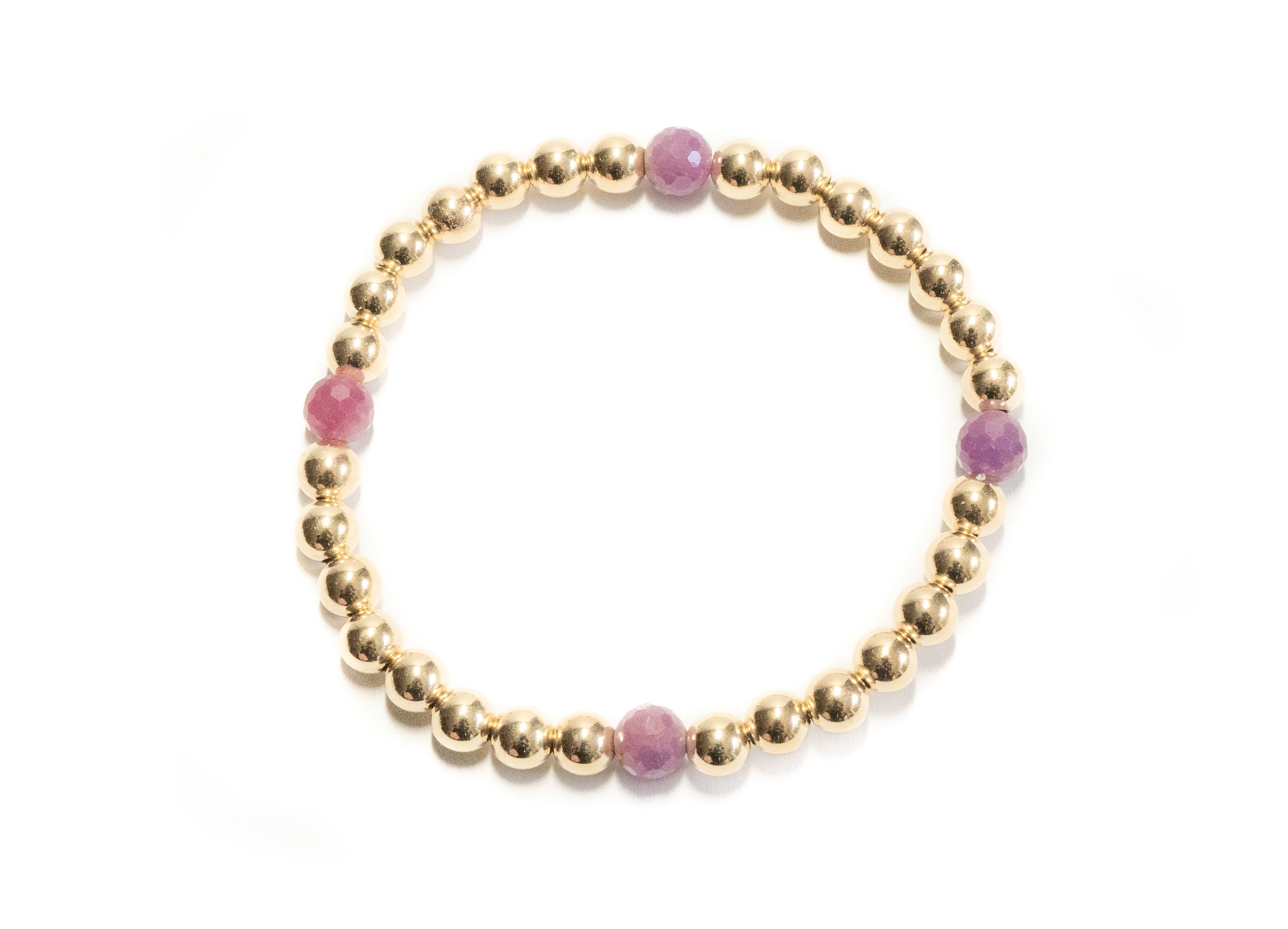 Cord Bracelets, Gold With Semiprecious