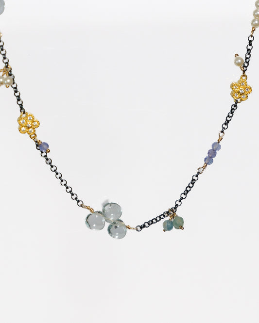 Semi Precious chain necklace