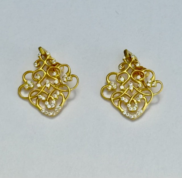 Sabah Mesh Style Dangle Earring