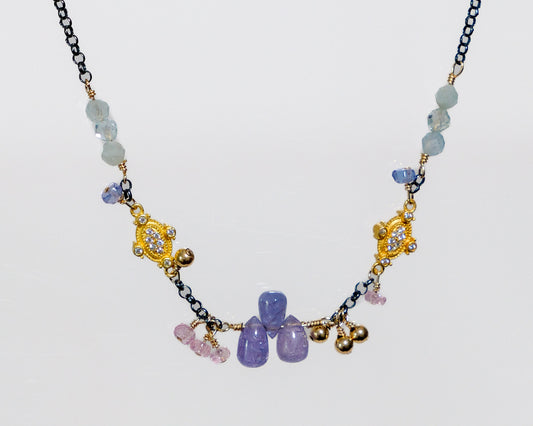 center panel chain necklace