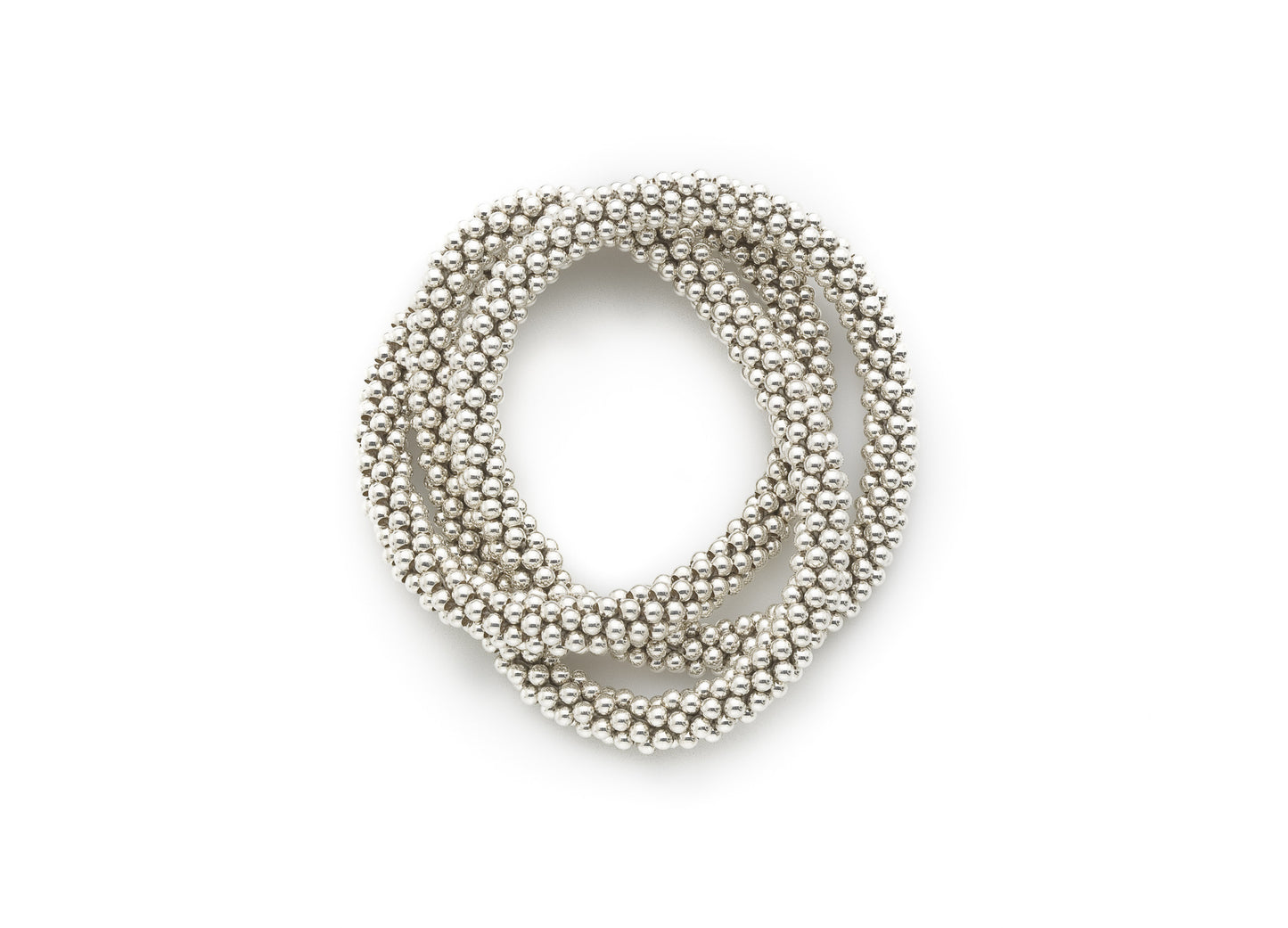 Sterling Silver Triplet Band