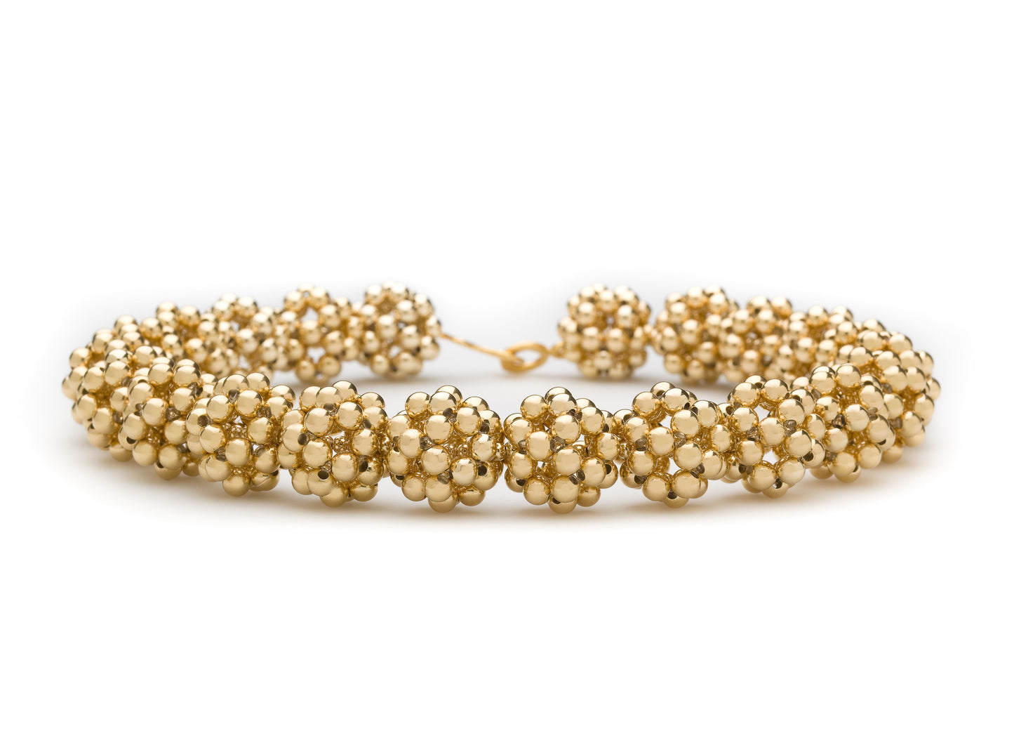 Openwork Ball Necklace, Gold