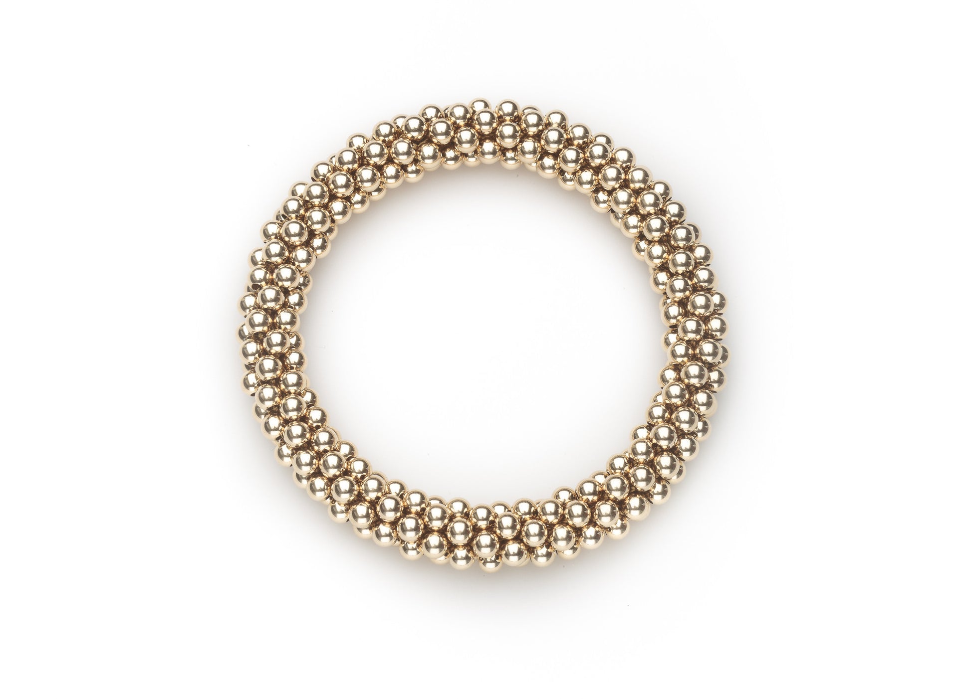 14k Gold-Filled Cluster Bracelets - Standard 4 mm Beads