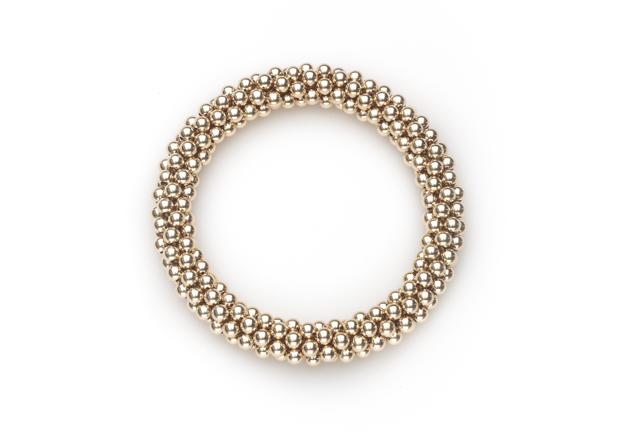 14k Gold-Filled Cluster Bracelets - Standard 4 mm Beads