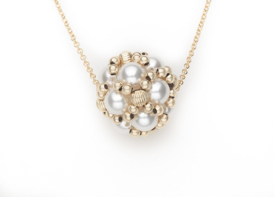 White Pearl with Gold