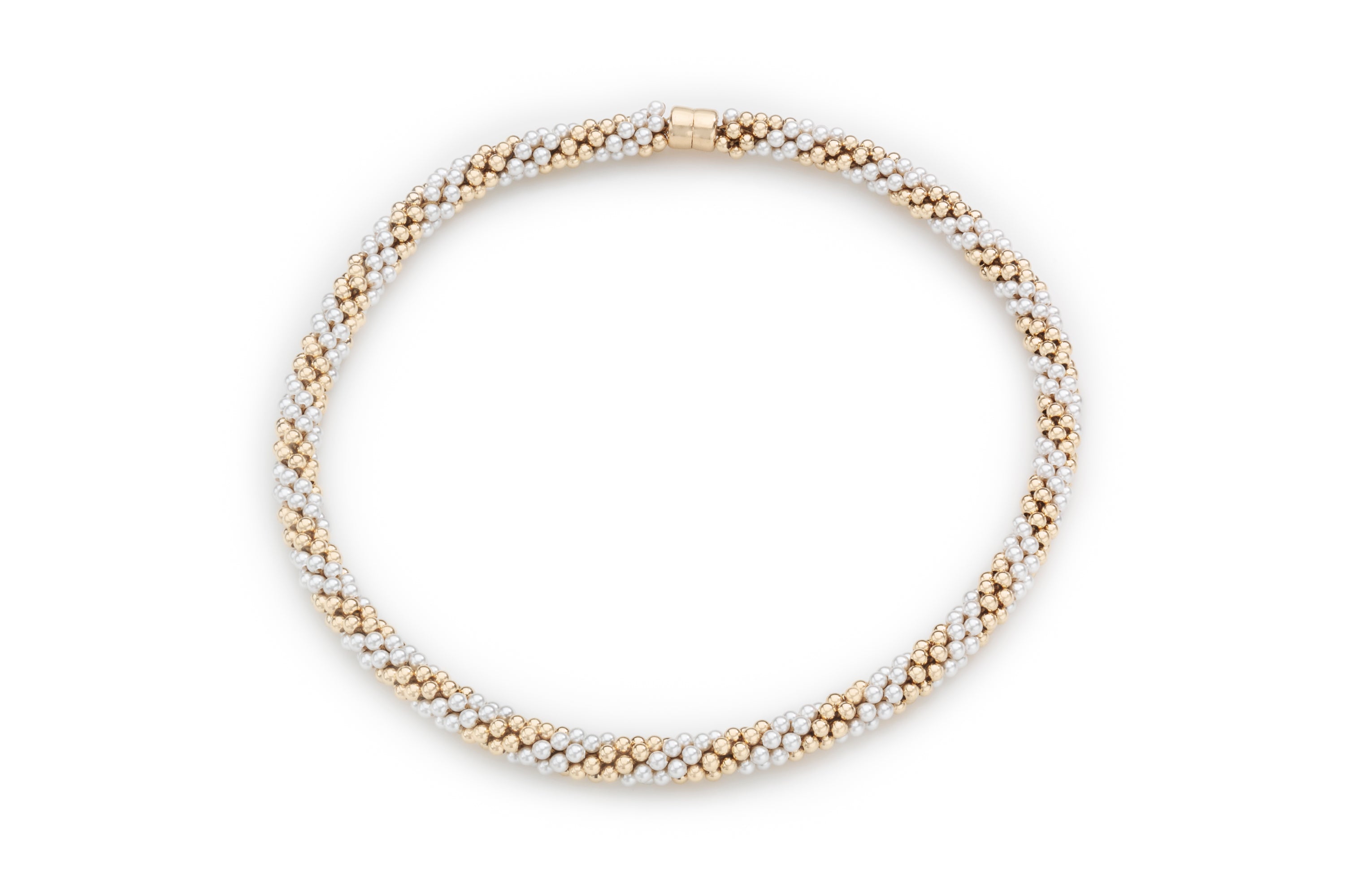 double pearl spiral - 3mm