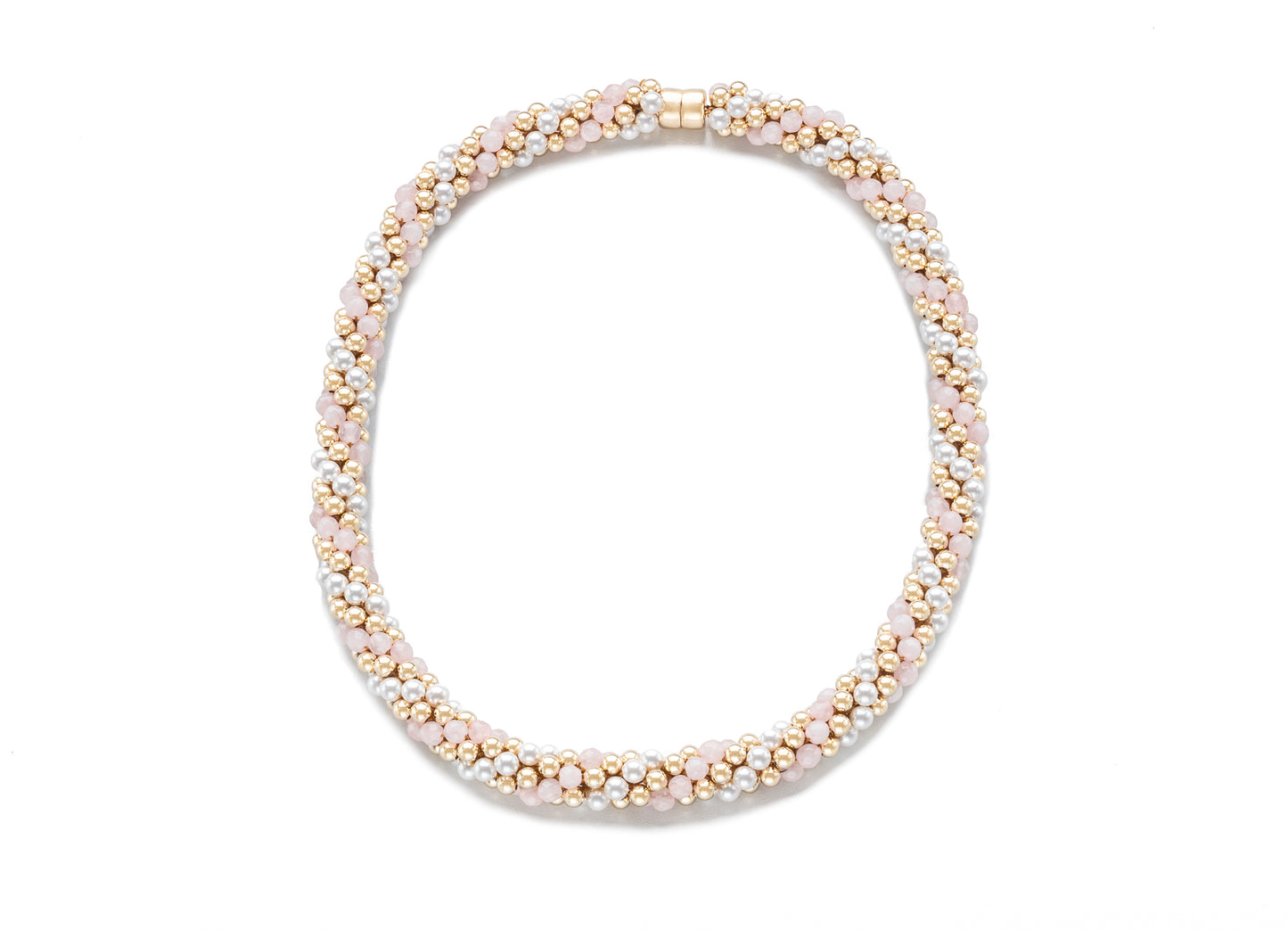 Cluster Necklaces, Gold and Semiprecious (Click To View All)