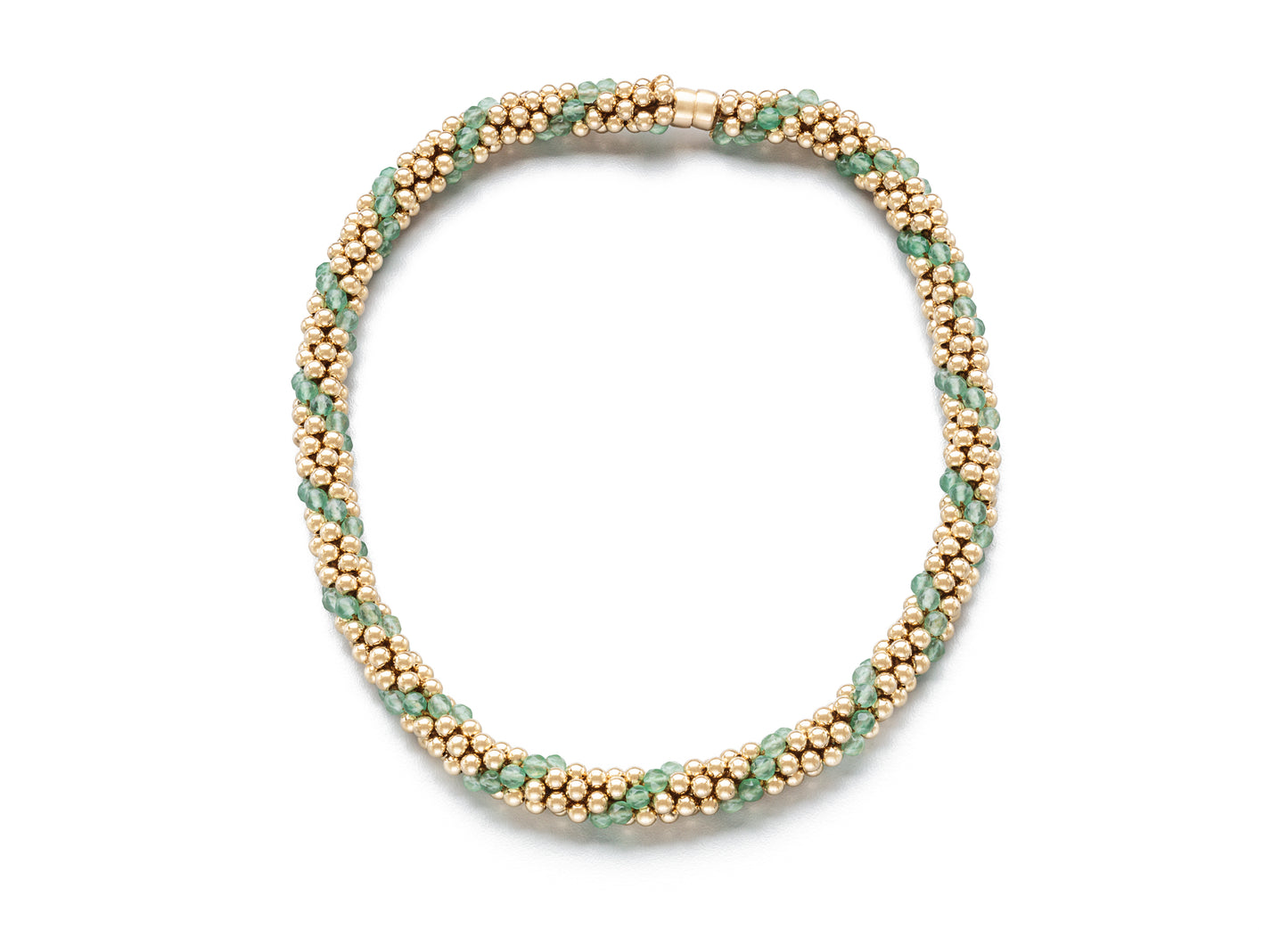 Cluster Necklaces, Gold and Semiprecious (Click To View All)