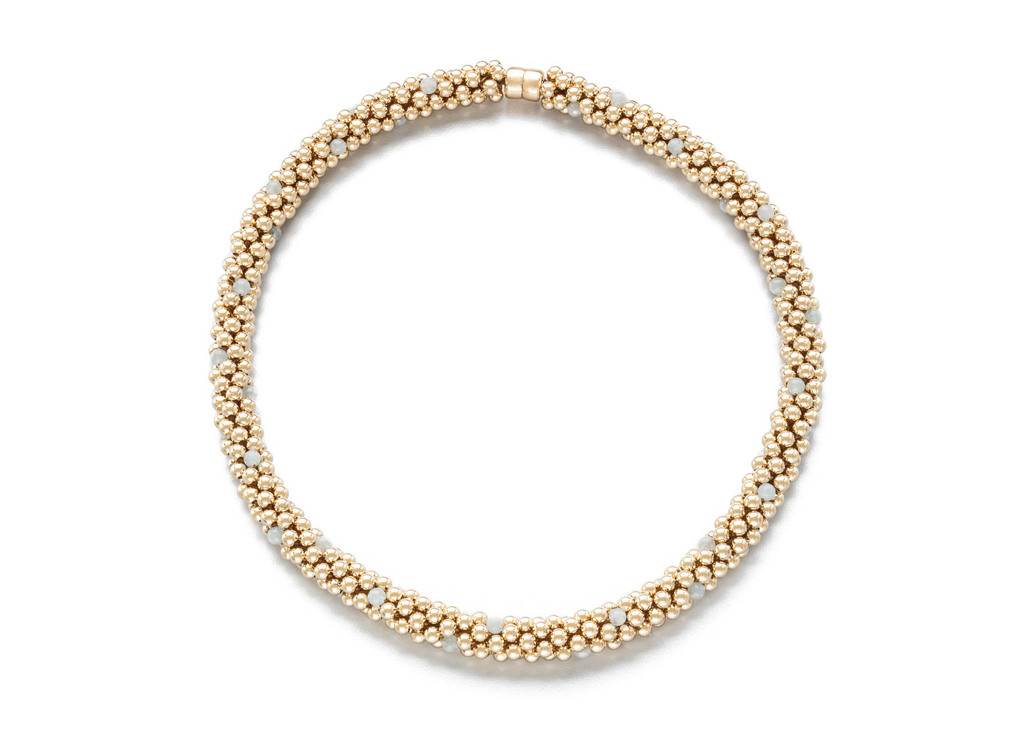 Cluster Necklaces, Gold and Semiprecious (Click To View All)