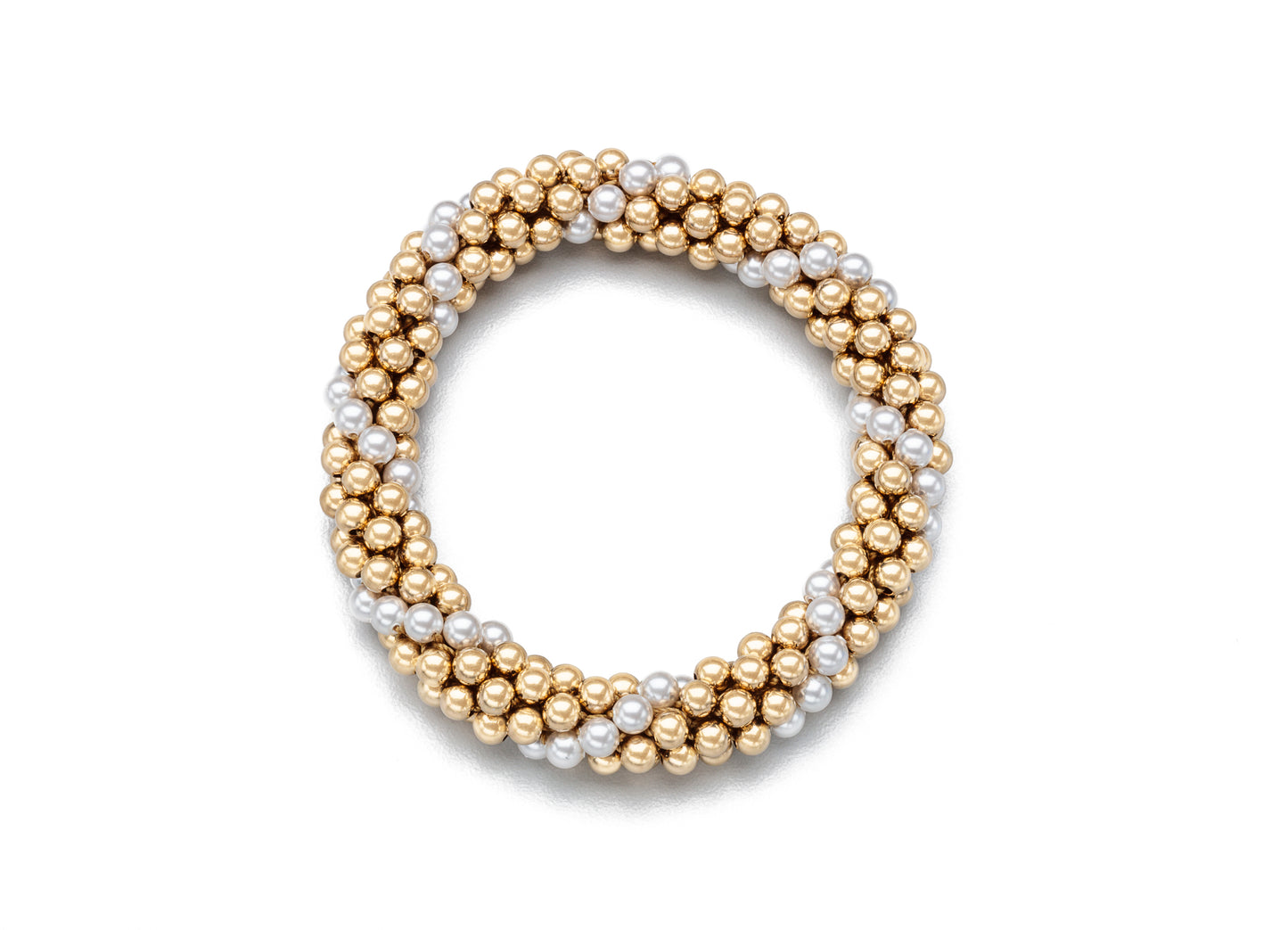 Cluster Bracelets, Gold and Swarovski Pearl (Click To View All)