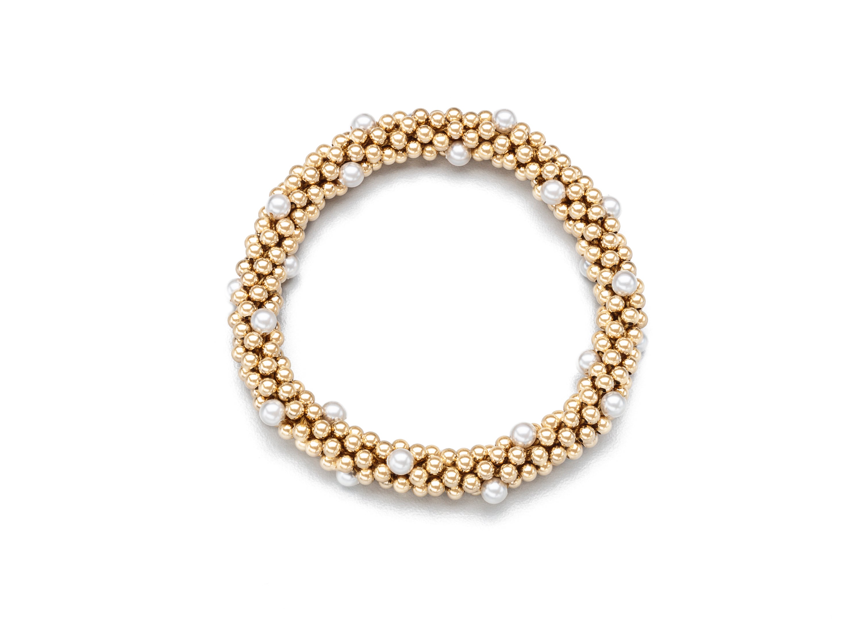 Cluster Bracelets, Gold and Swarovski Pearl (Click To View All)