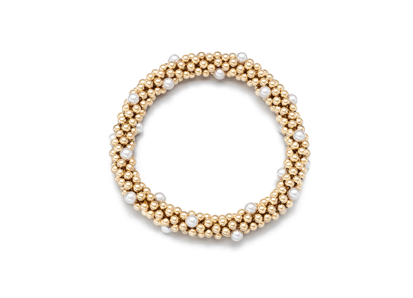 Cluster Bracelets, Gold and Swarovski Pearl (Click To View All)