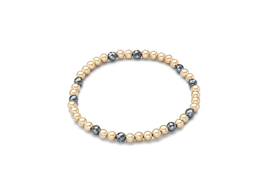 Cord Bracelets, Hematite and Gold (Click to View All)