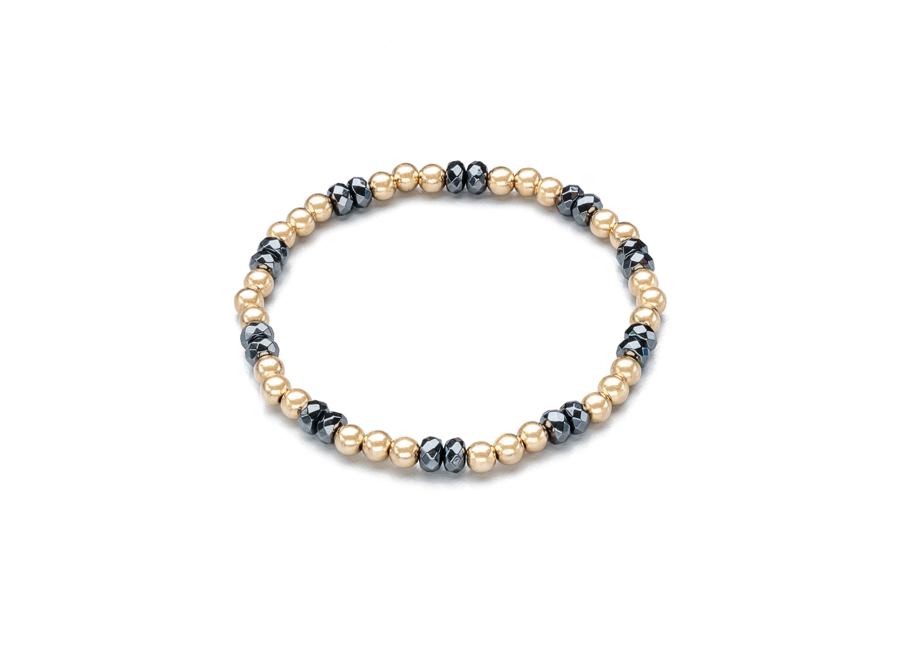 Cord Bracelets, Hematite and Gold (Click to View All)