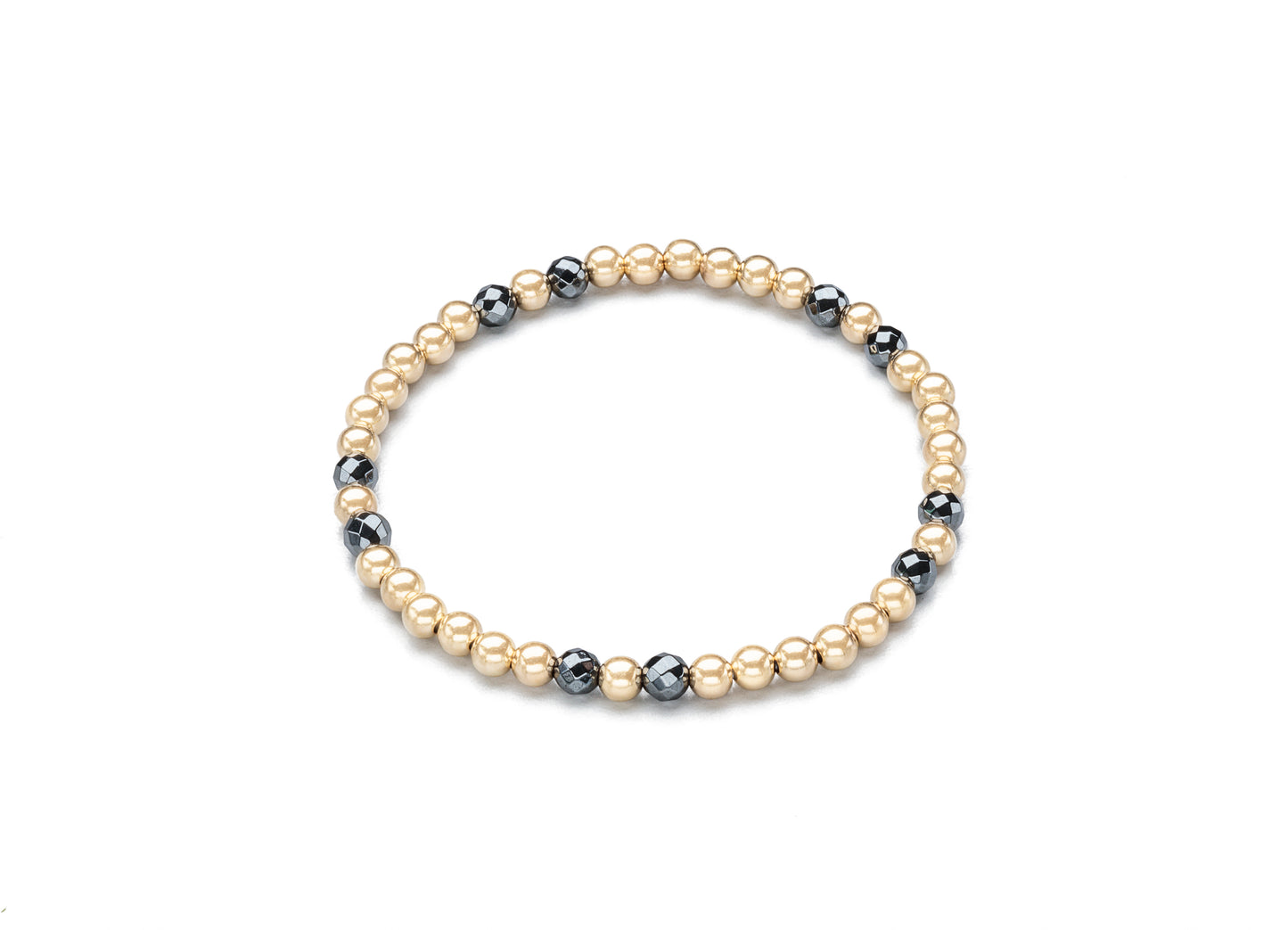 Cord Bracelets, Hematite and Gold (Click to View All)