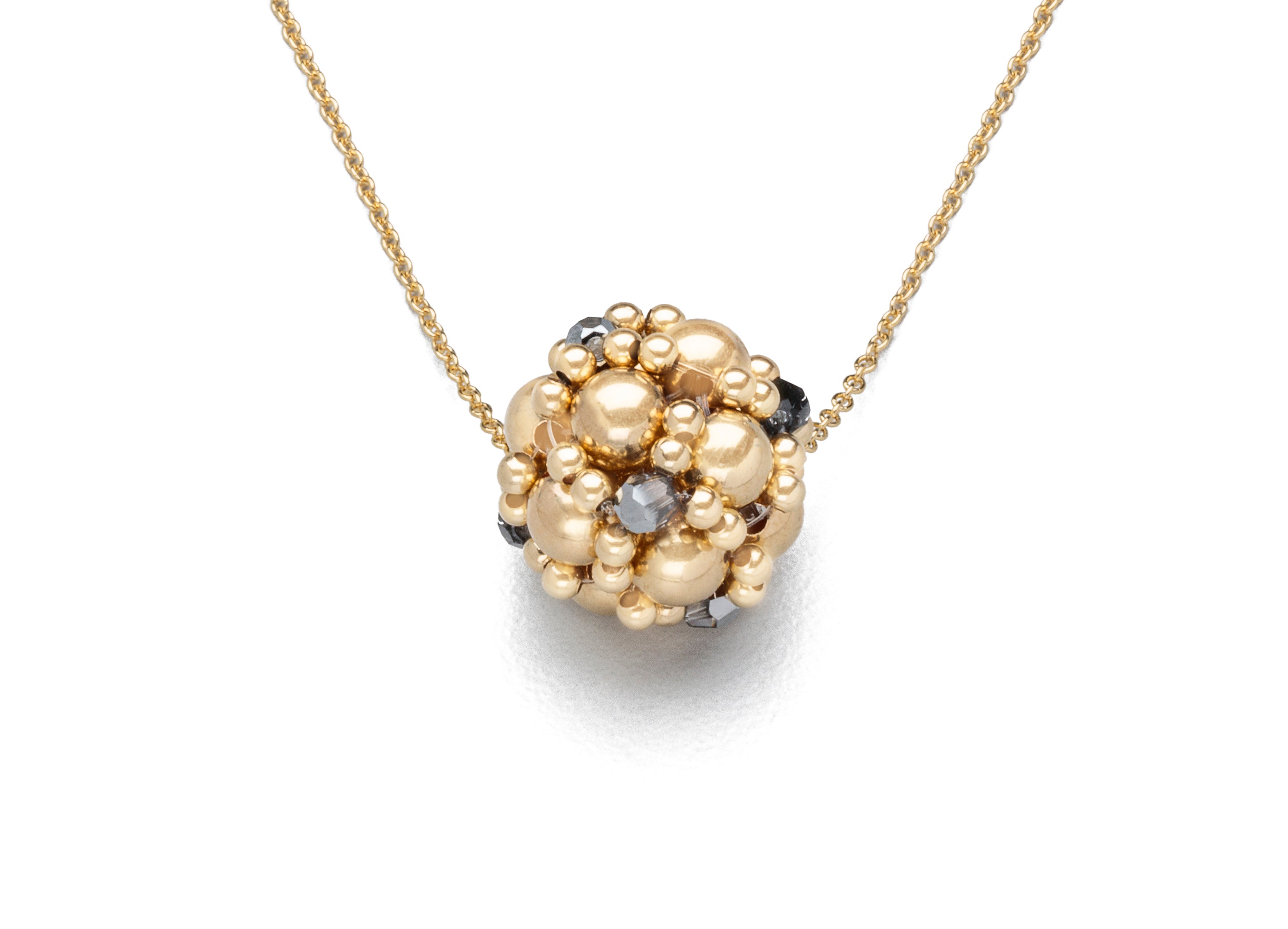 Enhanced Gold Ball Necklaces (Click To View All)