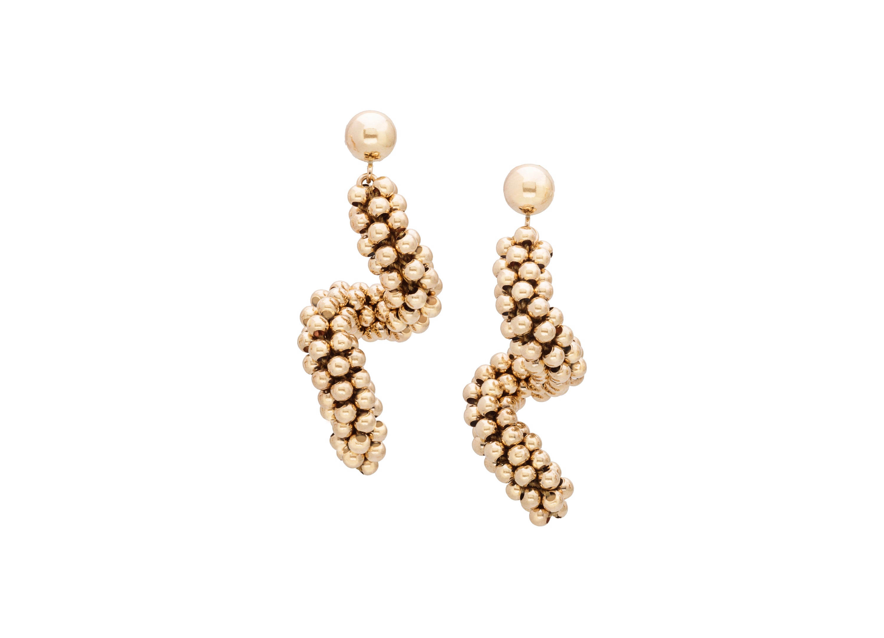 Corkscrew Earrings, Gold (Click to View All)