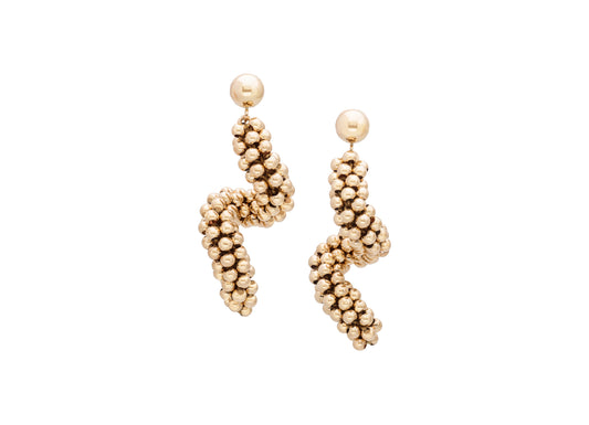 Corkscrew Earrings, Gold (Click to View All)
