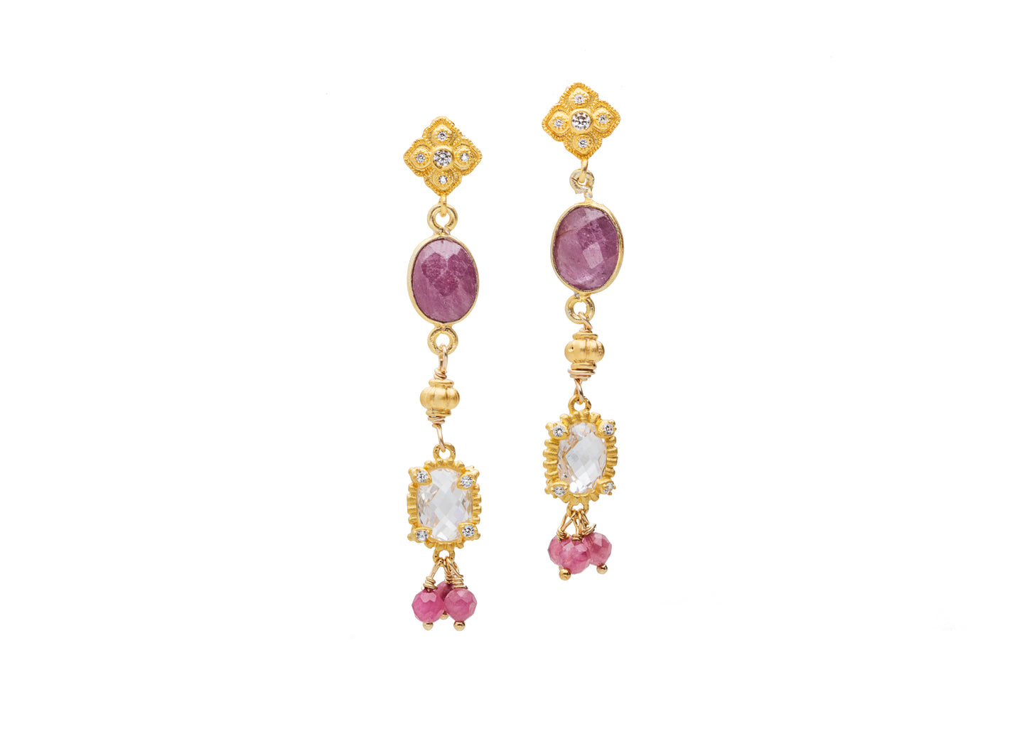 Semiprecious Dangle Earrings