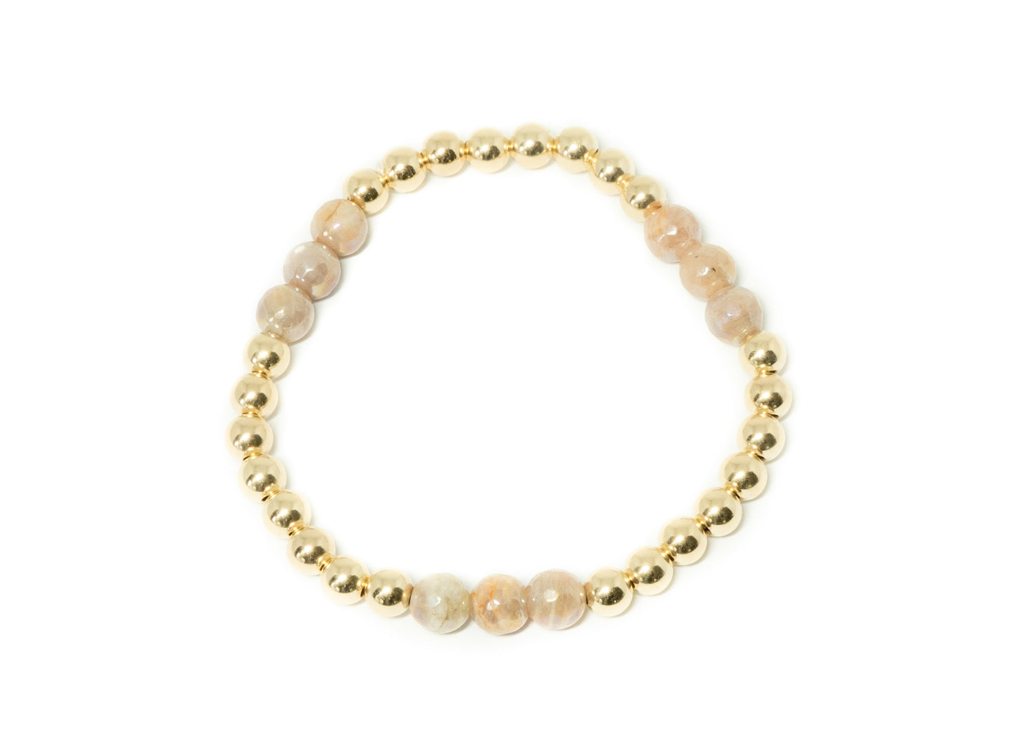 Cord Bracelets, Gold With Semiprecious