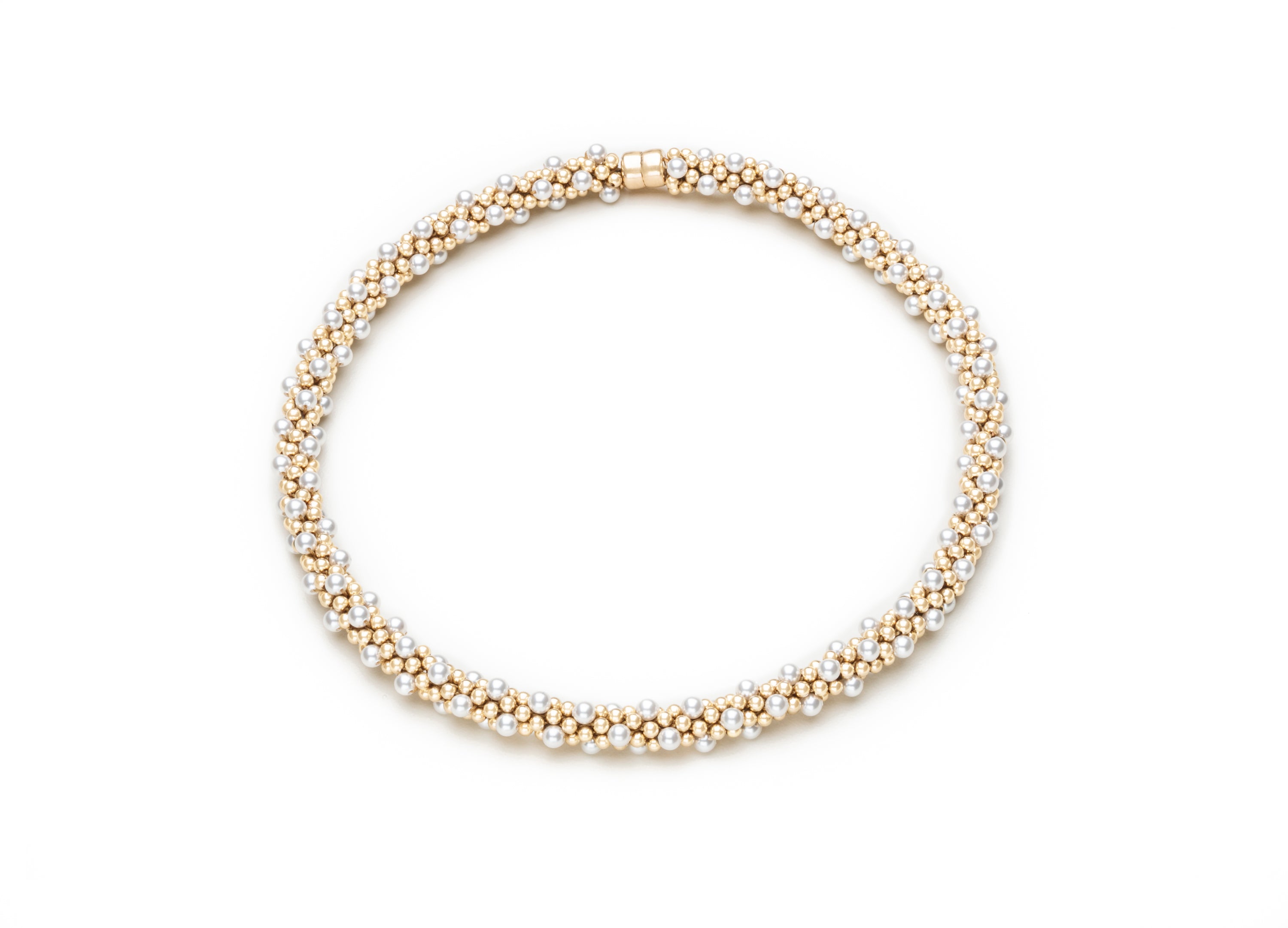 Cluster Necklaces, Gold and Semiprecious (Click To View All)