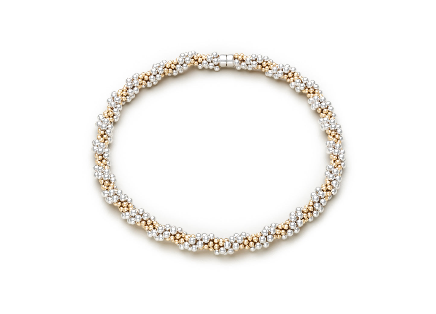 Cluster Necklaces, Gold and Silver, (Click to View All Styles)