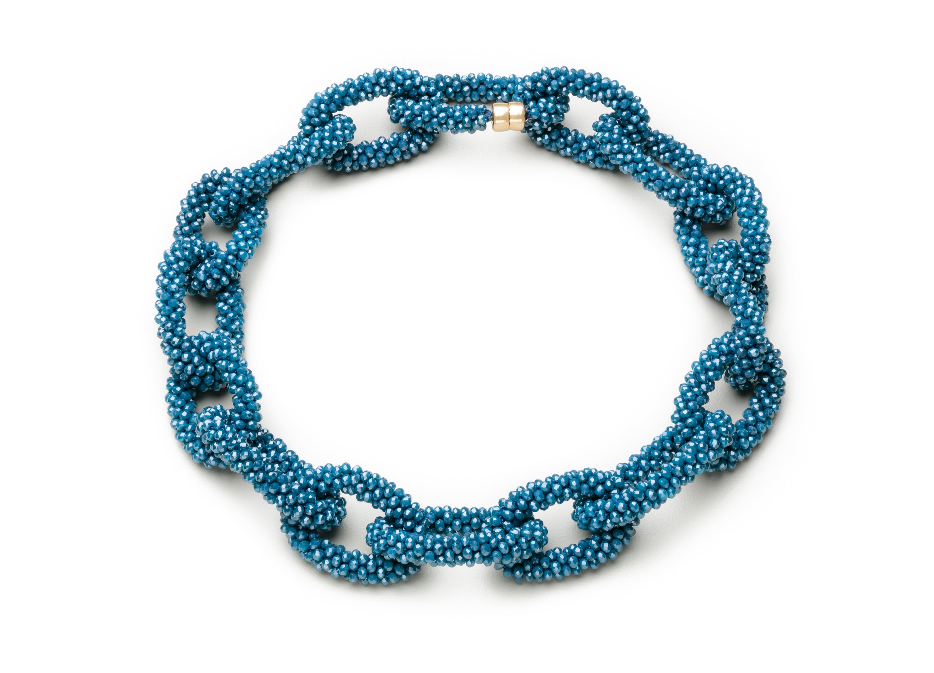 Linkable Necklaces, Gold and Crystal