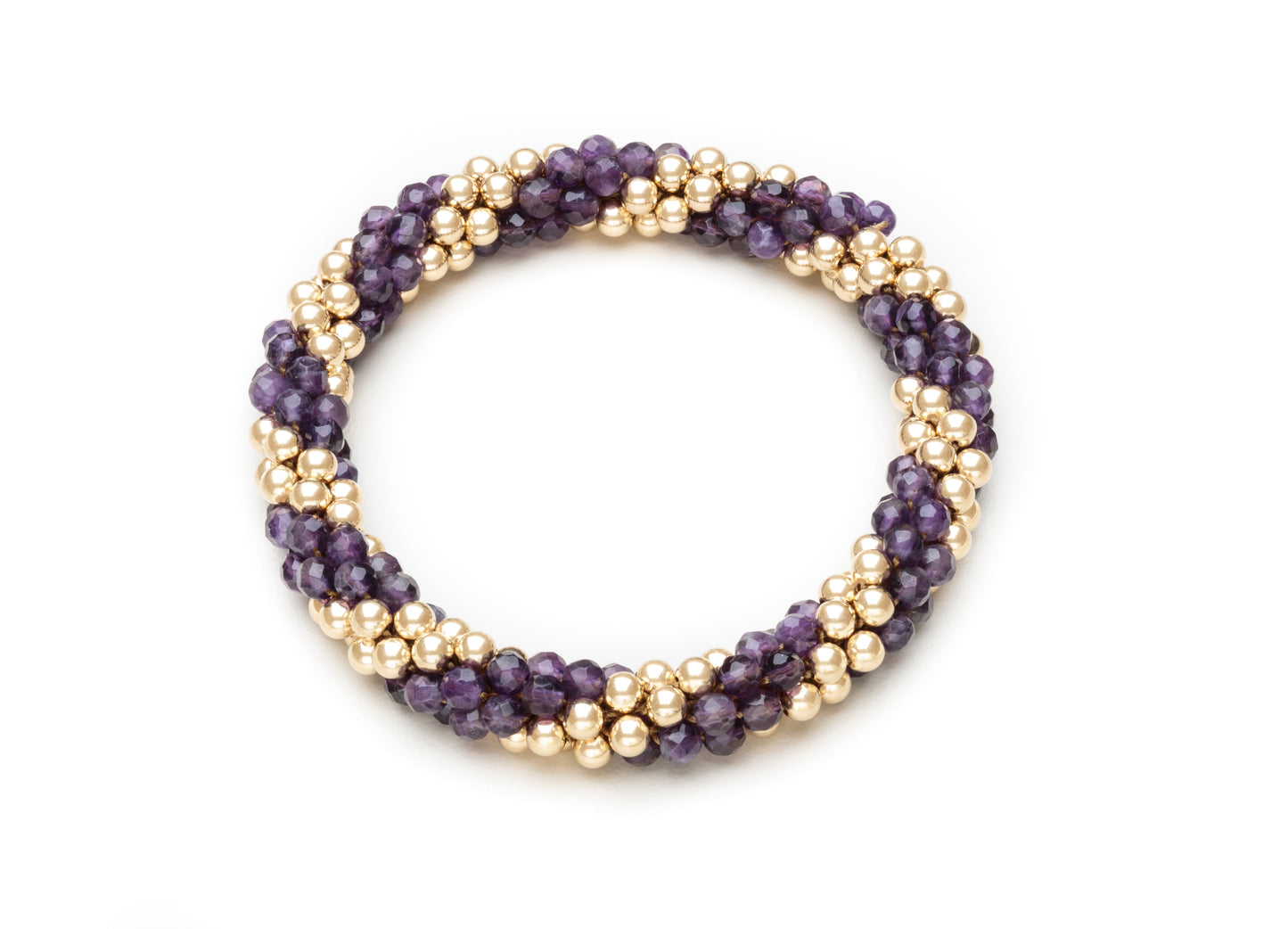 4mm Cluster Bracelets, Gold and Semiprecious Spiral Pattern, (Click to View All)