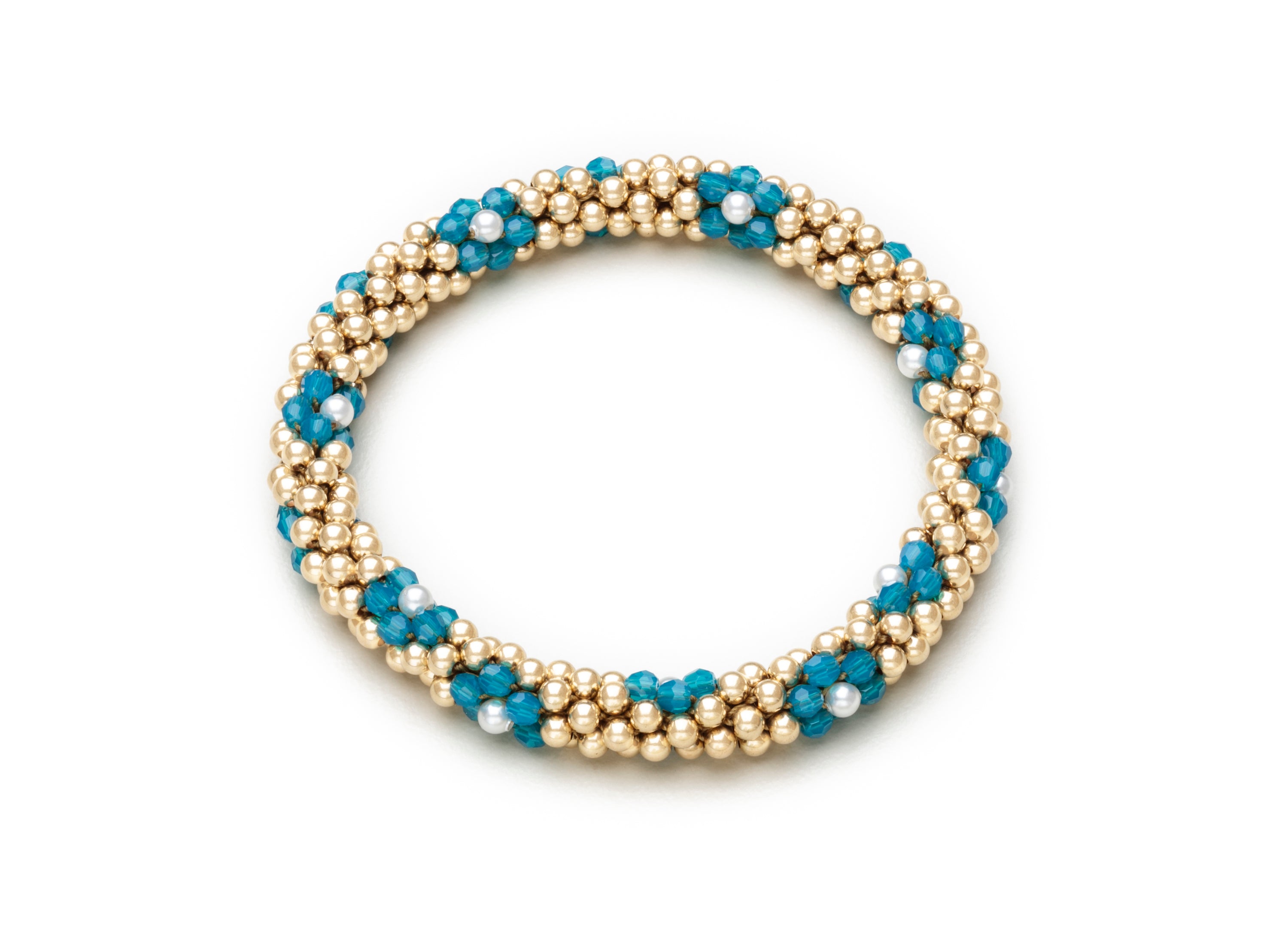 3mm Cluster Bracelets, Gold and Silver Floret Design (Click to View All)