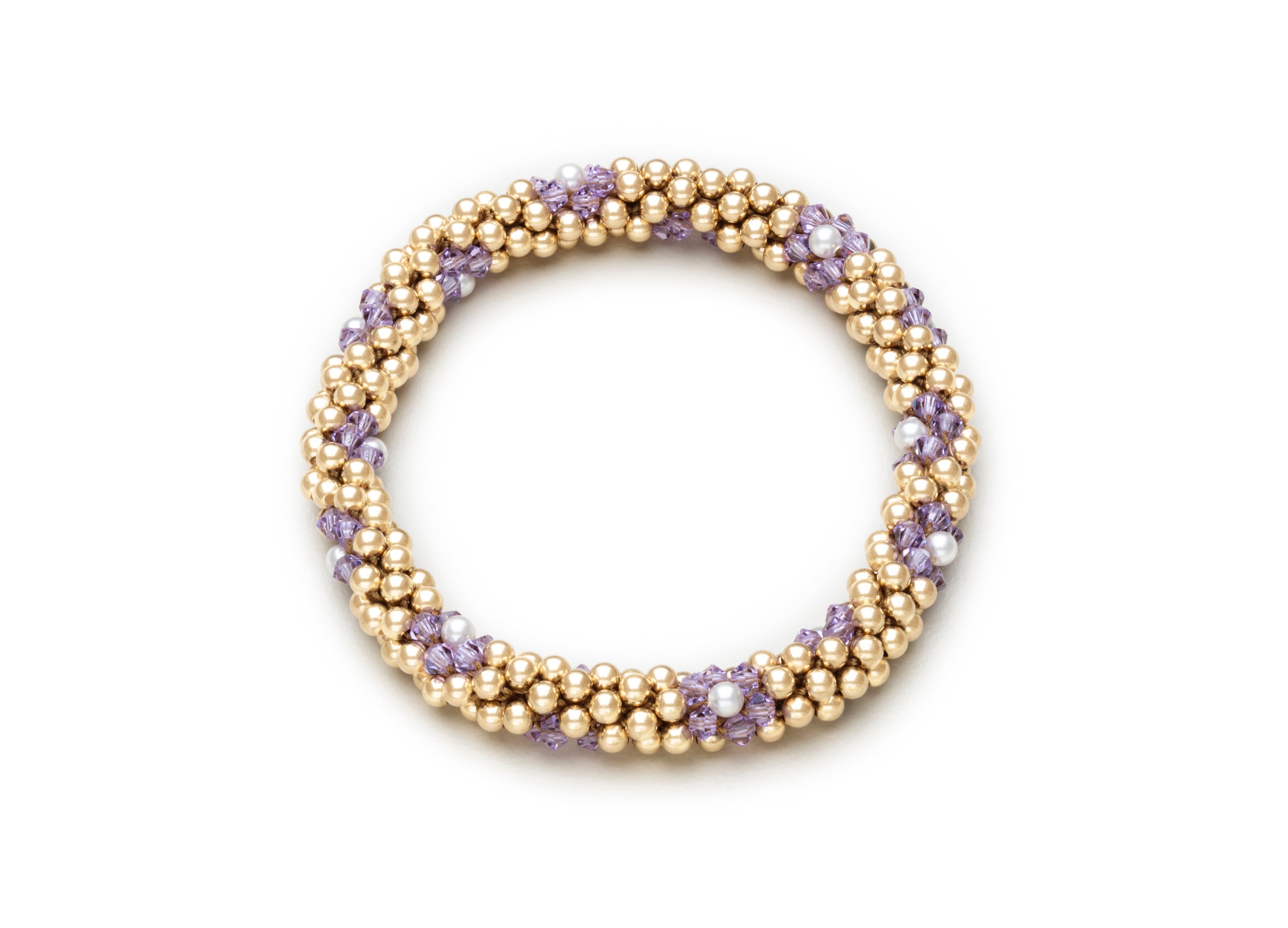 3mm Cluster Bracelets, Gold and Silver Floret Design (Click to View All)