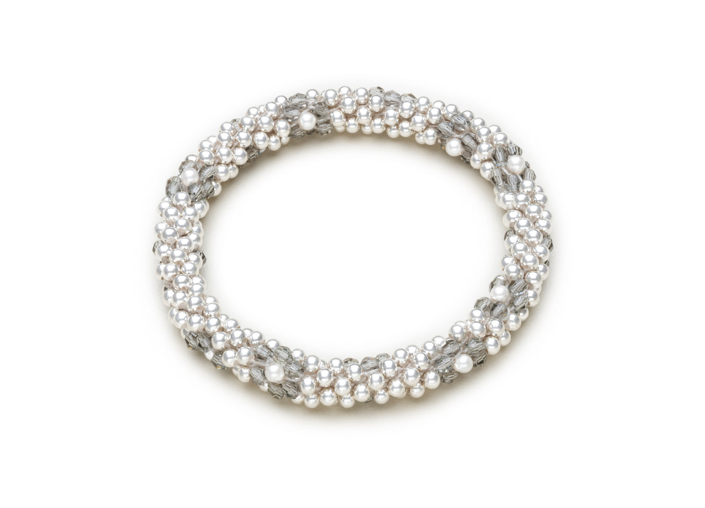 3mm Cluster Bracelets, Gold and Silver Floret Design (Click to View All)