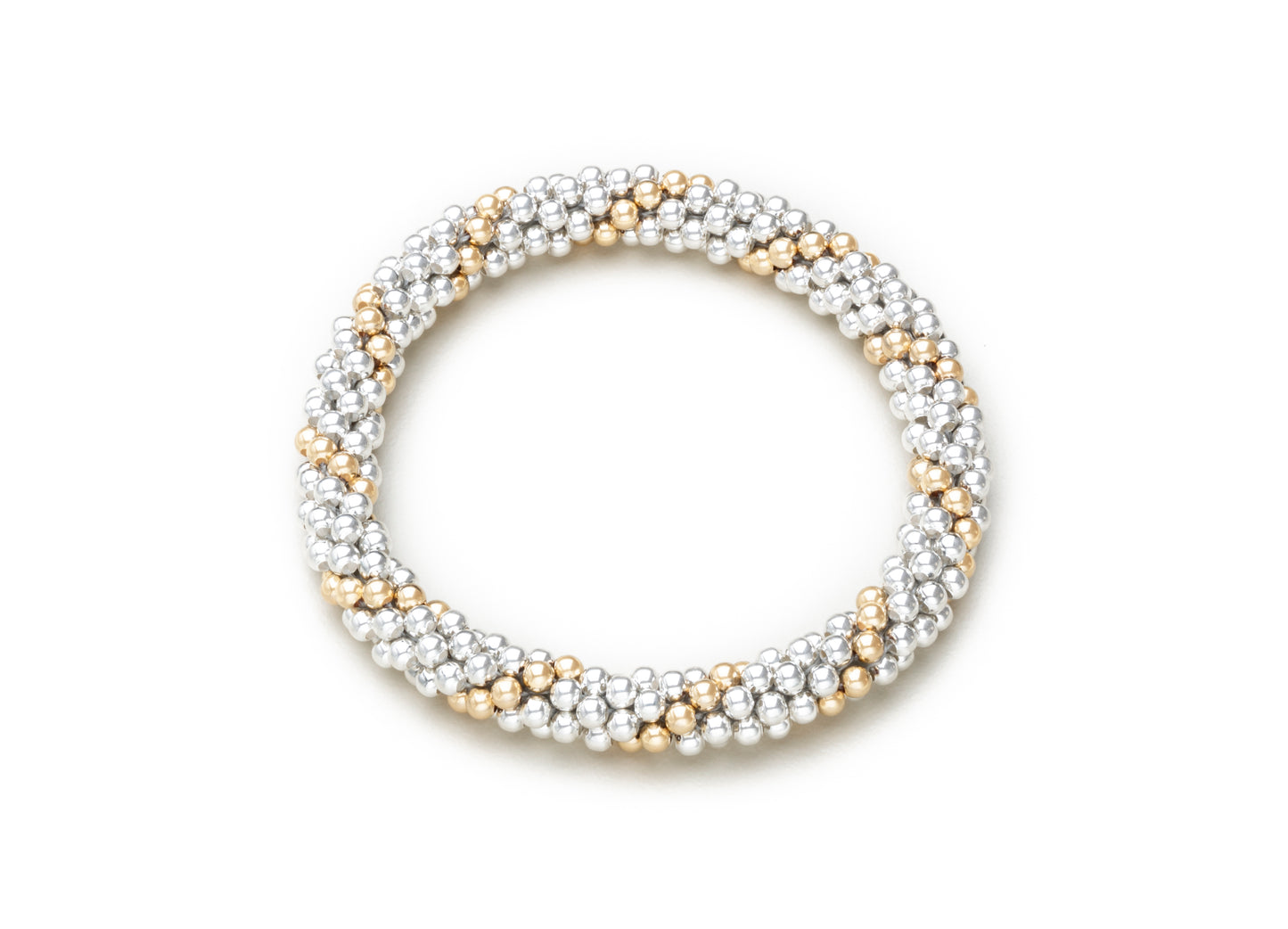 4mm Cluster Bracelets, Gold and Silver (Click To View All)