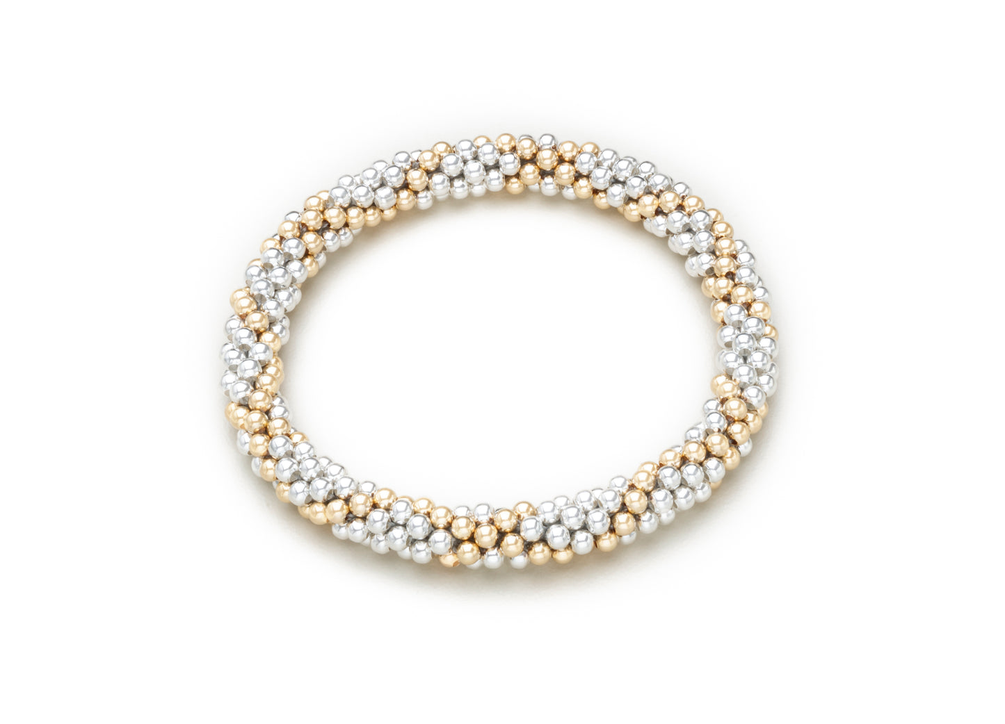 4mm Cluster Bracelets, Gold and Silver (Click To View All)