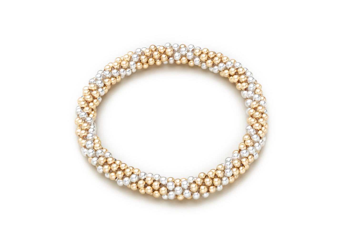 4mm Cluster Bracelets, Gold and Silver (Click To View All)