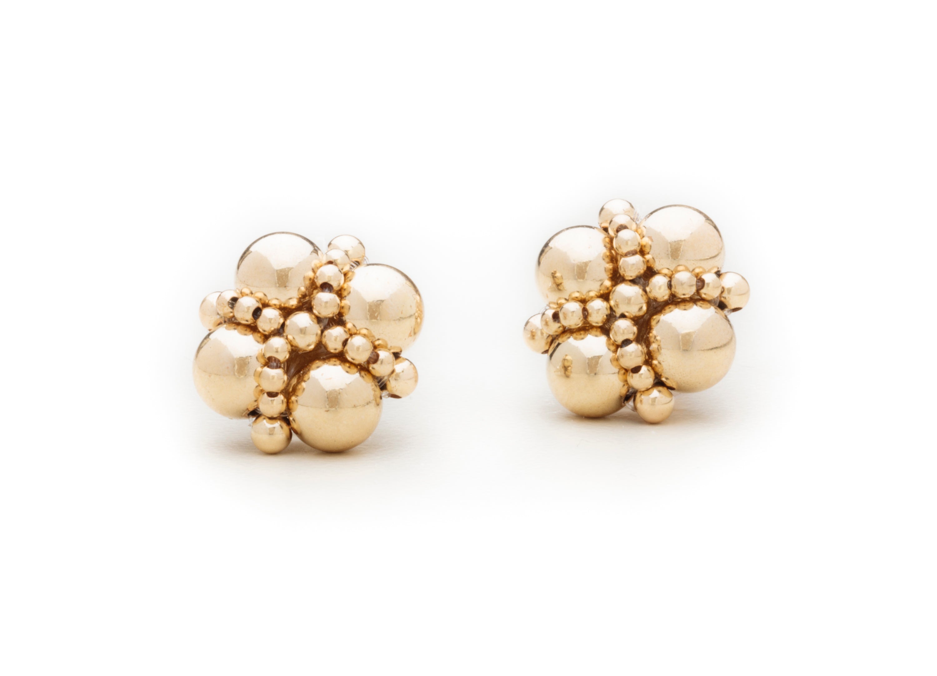 Clover Studs, Gold