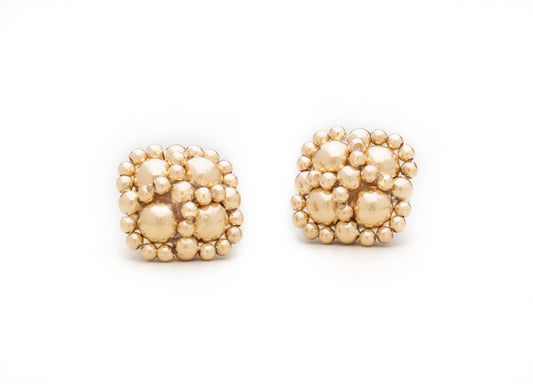 Enhanced Clover Studs, Gold