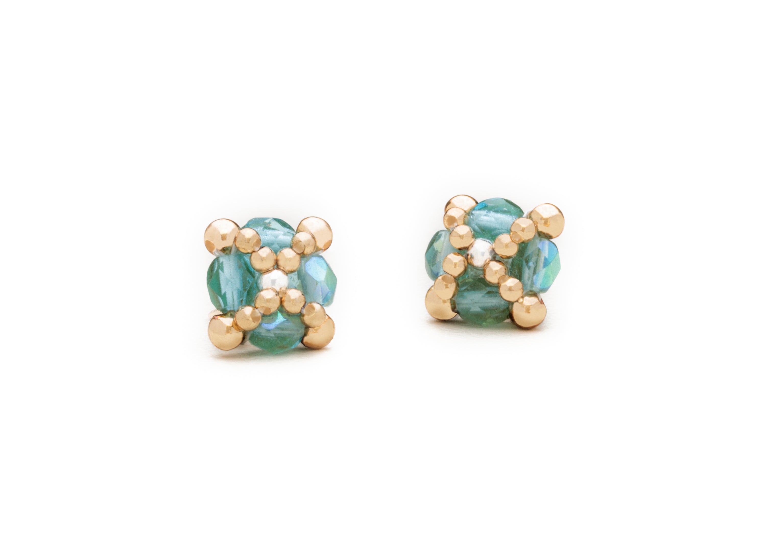 Clover Studs, Czech Glass & Crystal (Click to View All)