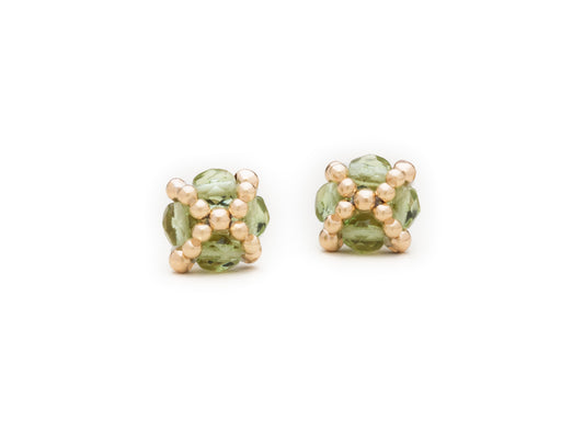 Clover Studs, Czech Glass & Crystal (Click to View All)