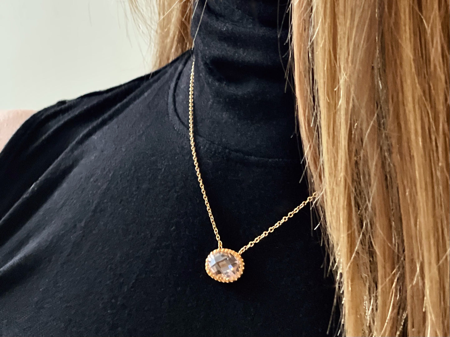 Faceted Pendant Shortchain