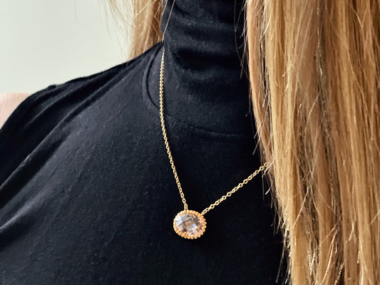 Faceted Pendant Shortchain